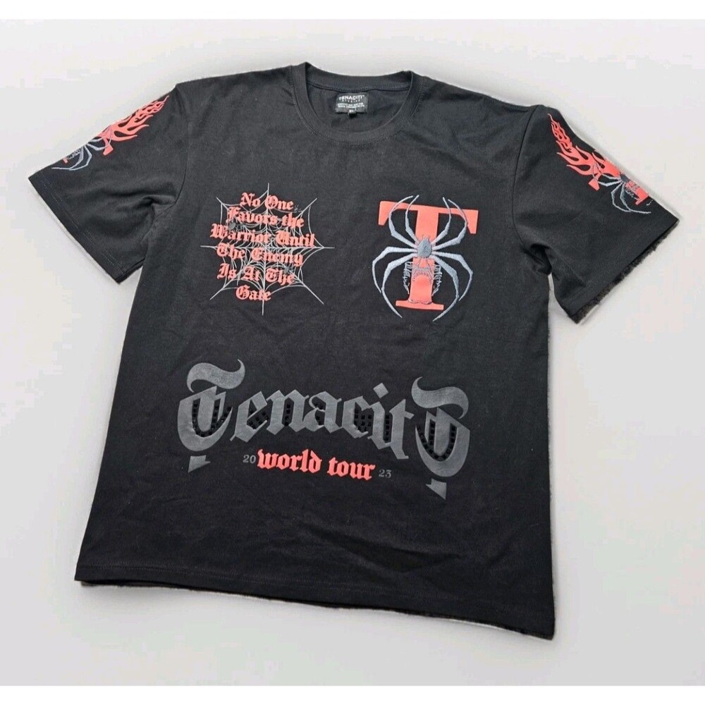 TENACITI STUDIOS World Tour Tshirt BLACK Size XL LIMITED EDITION Insane Graphic